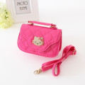 Mignon Cat visage filles sac Mini sac à bandoulière pour enfants Cross Body Bags dames PU sacs à main en cuir Bonjour Kitty gros